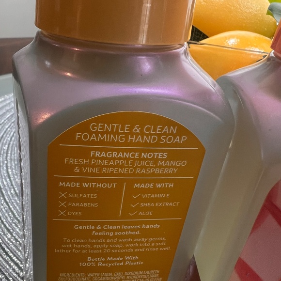 Bath & Body Works Spring 2025 Foaming Soap Pineapple Mango/Sparkling Watermelon - Picture 3 of 3